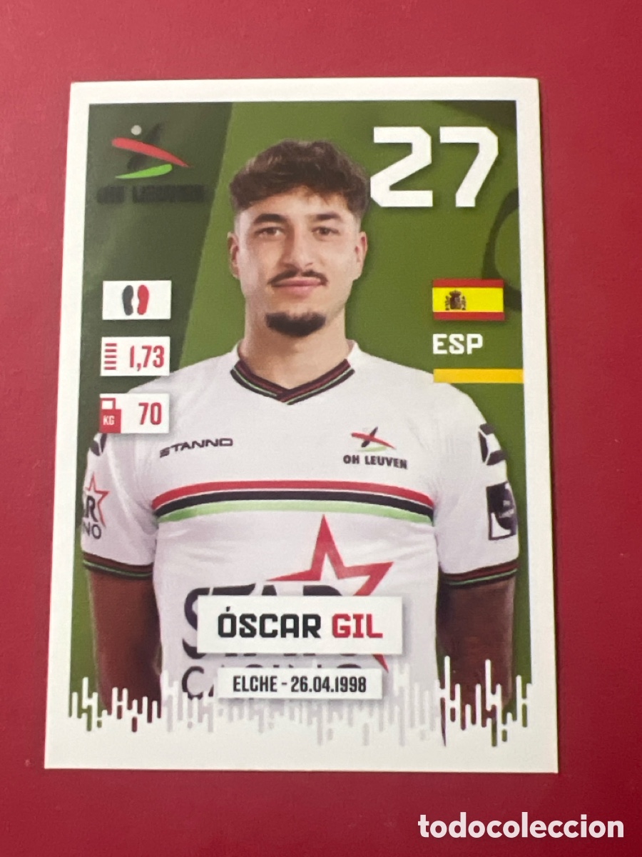 Cromos de F&uacute;tbol: C623. Sticker Panini Pro League 2024-25 2025 n.295 Oscar Gil (OH Leuven)