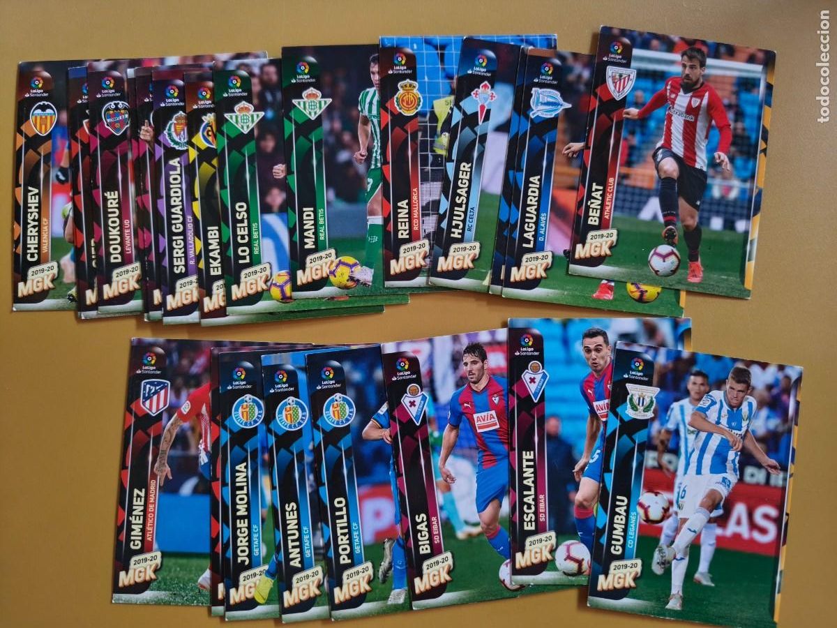 Cromos de f&uacute;tbol: megacracks 2019 20 contiene 23 cromos