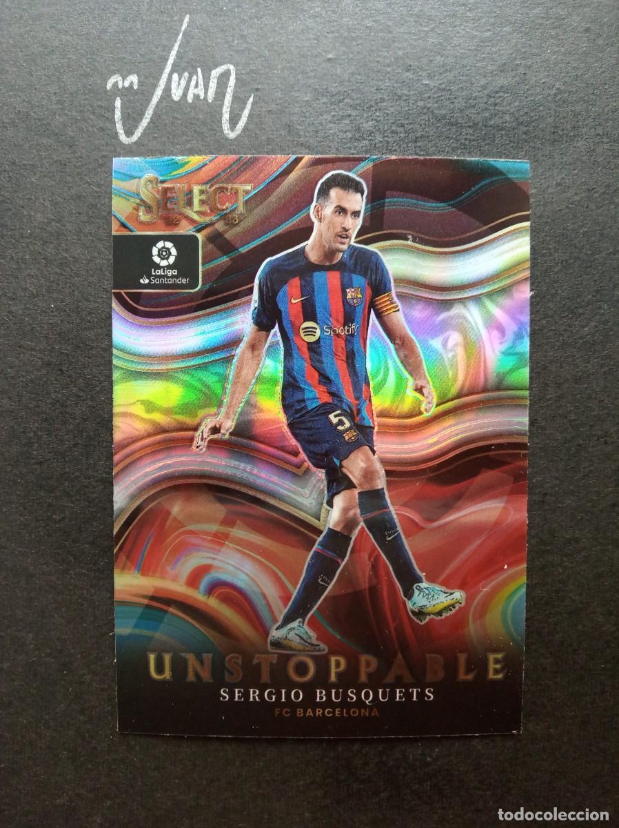 Cartes &agrave; collectionner de Football: N&ordm; 9 UNSTOPPABLE PRIZM BUSQUETS FC BARCELONA ESPA&Ntilde;A ⚽ PANINI &reg; SELECT LIGA 2022 2023 22 23 NUEVO