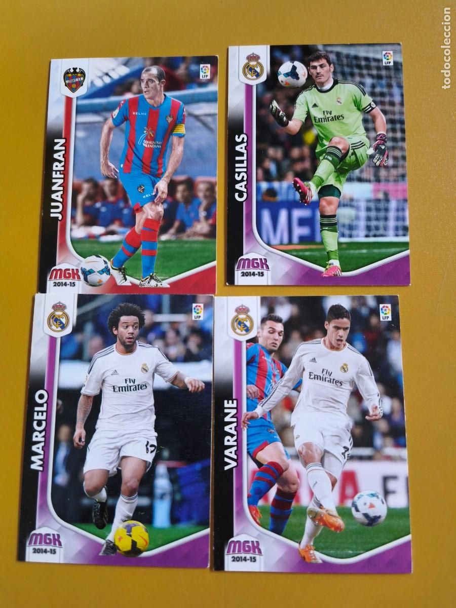 Cromos de F&uacute;tbol: megacracks 2014 15 contiene 4 cromos