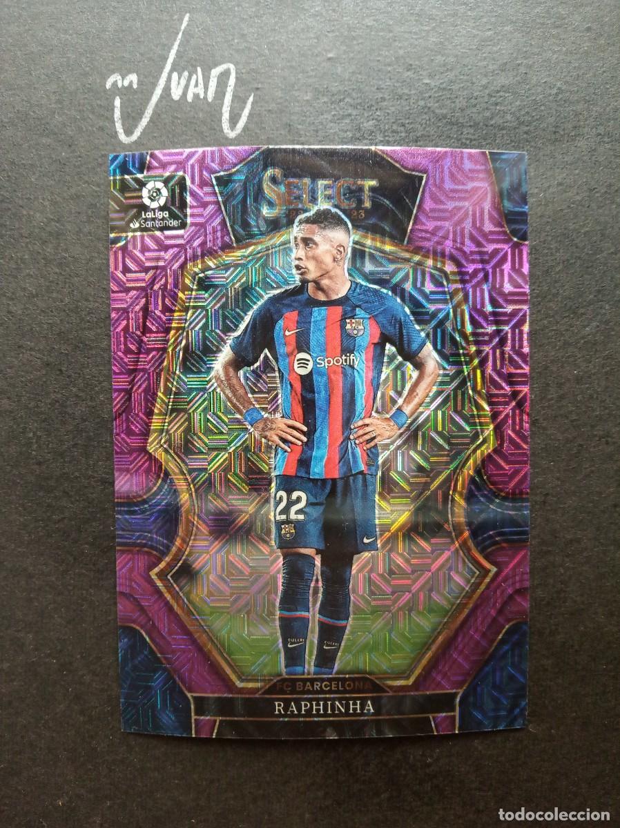 Fu&szlig;ball-Sticker: N&ordm; 135 PURPLE MOJO PRIZM RAPHINHA FC BARCELONA BRASIL ⚽ PANINI &reg; SELECT LIGA 2022 2023 22 23 NUEVO