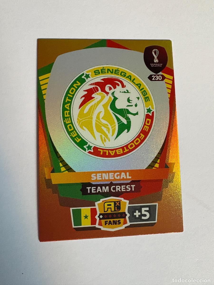 Cromos de F&uacute;tbol: 21. CROMO ADRENALYN PANINI WORLD CUP QATAR 2022 ESCUDO SENEGAL N 230