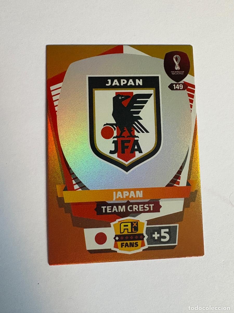 Football Stickers: 21. CROMO ADRENALYN PANINI WORLD CUP QATAR 2022 ESCUDO JAP&Oacute;N N 149