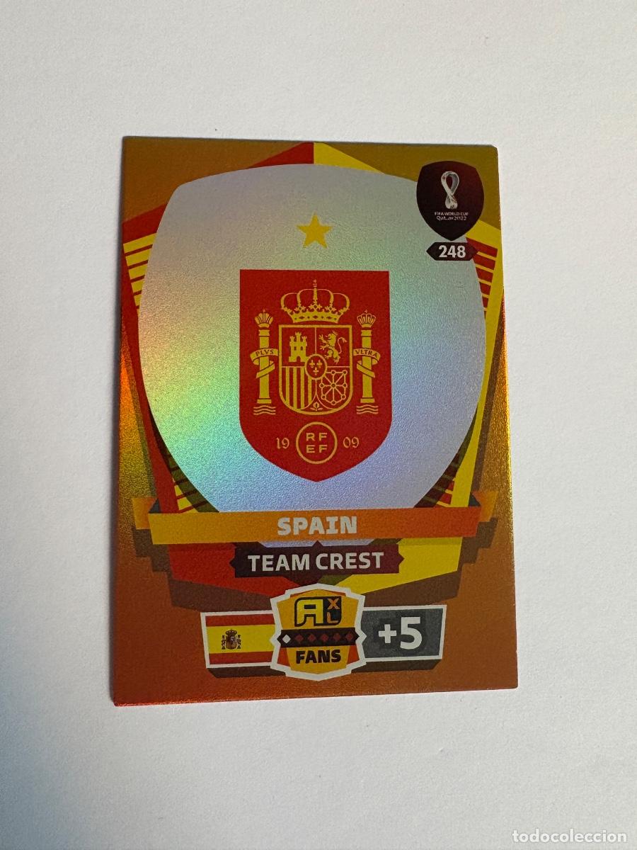Football Stickers: 21. CROMO ADRENALYN PANINI WORLD CUP QATAR 2022 ESCUDO ESPA&Ntilde;A N 248