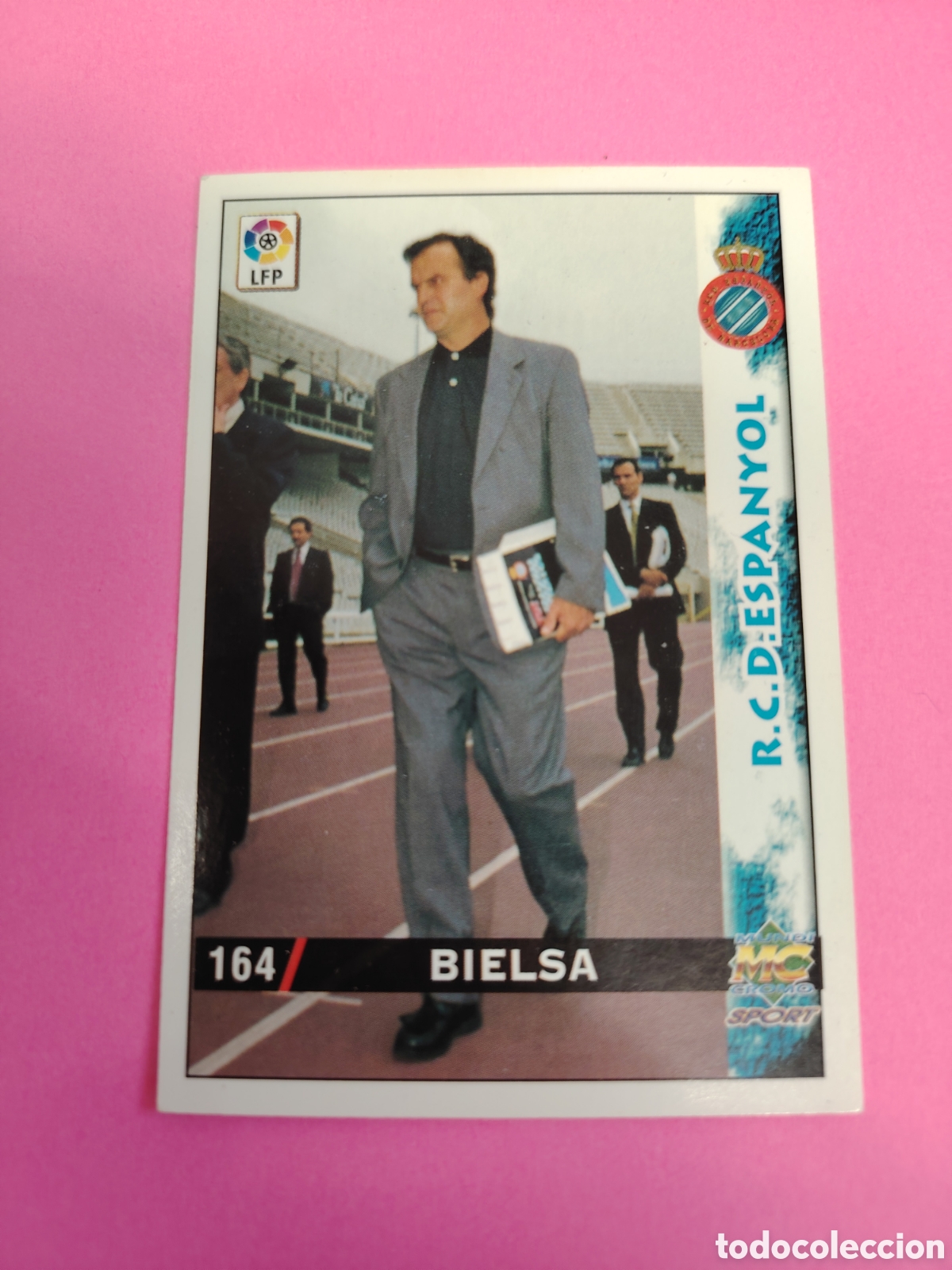 Football Stickers: ESPANYOL-N&deg;164-BIELSA-MUNDICROMO FICHAS DE LA LIGA 1998 1999 98 99