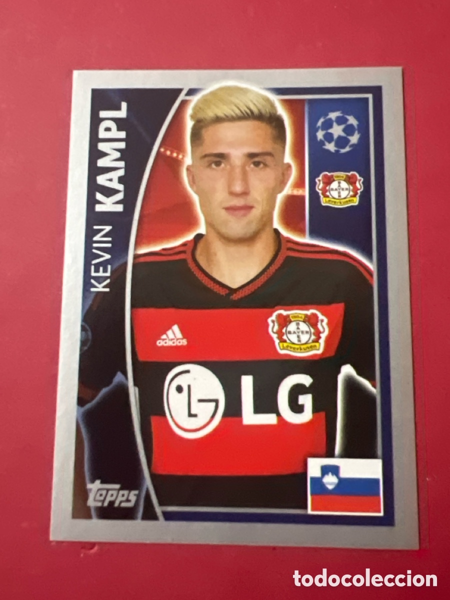Football Stickers: C648. CROMO FUTBOL KAMPL BAYER LEVERKUSEN SIN PEGAR N&ordm; 328 CHAMPIONS LEAGUE 2015-2016/15-16 TOPPS