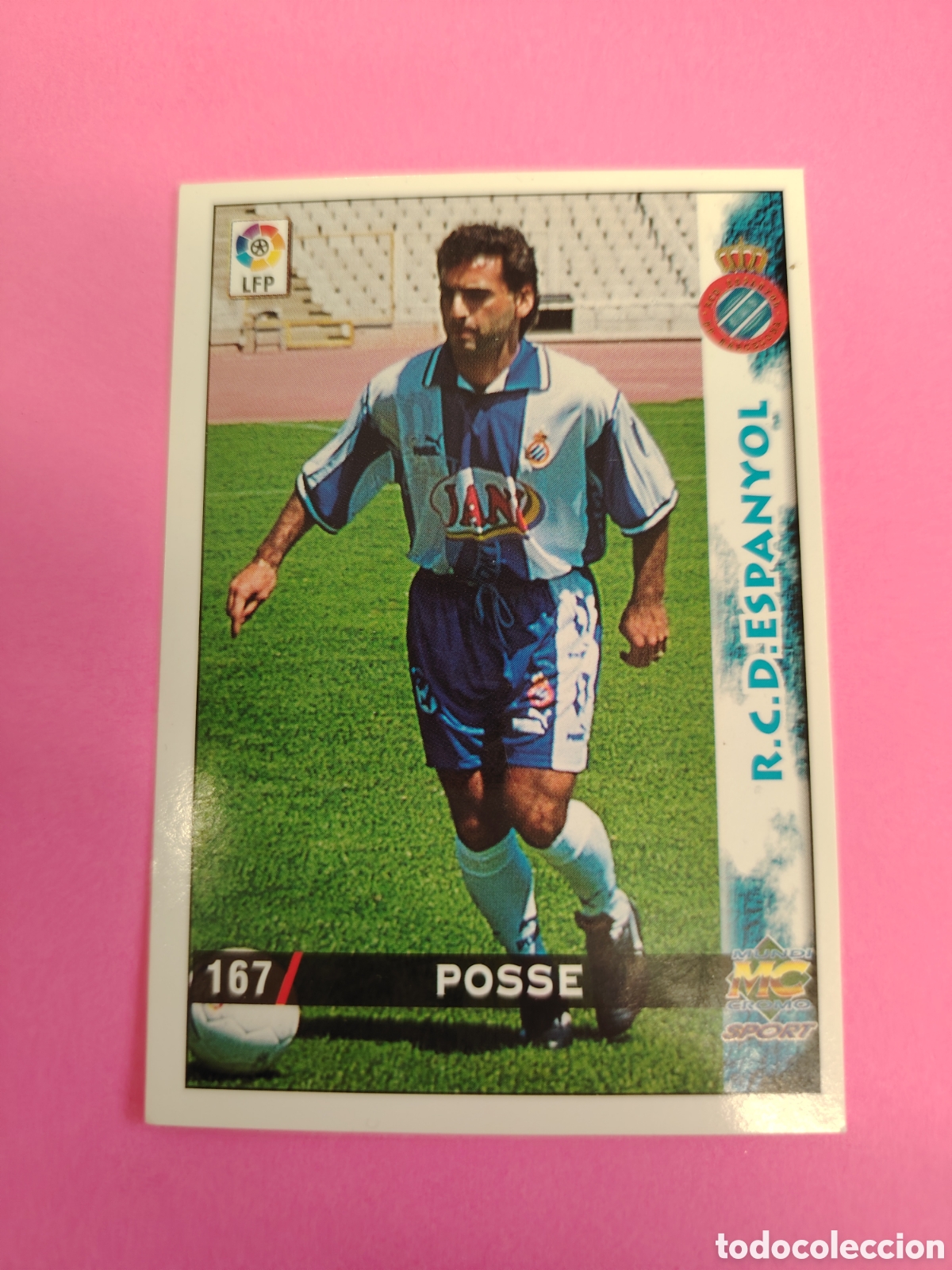 Football Stickers: ESPANYOL-N&deg;167-POSSE-MUNDICROMO FICHAS DE LA LIGA 1998 1999 98 99