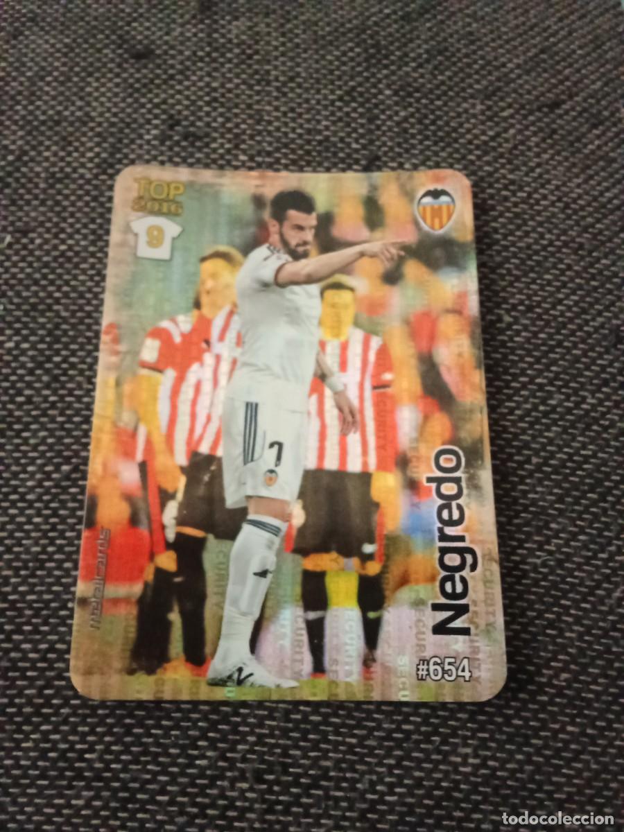 Cartes &agrave; collectionner de Football: 654 negredo valencia 9 top 2016 security las fichas de la liga 2016