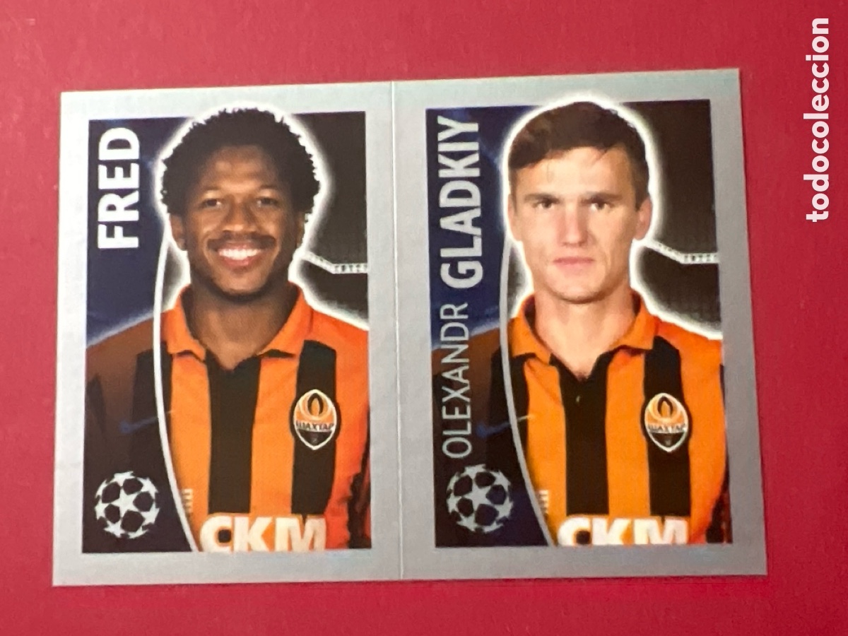 Football Stickers: 61 A B FRED GLADKIY FC SHAKHTAR DONETSK CROMOS STICKERS UEFA CHAMPIONS LEAGUE TOPPS 15 16 2015 2016