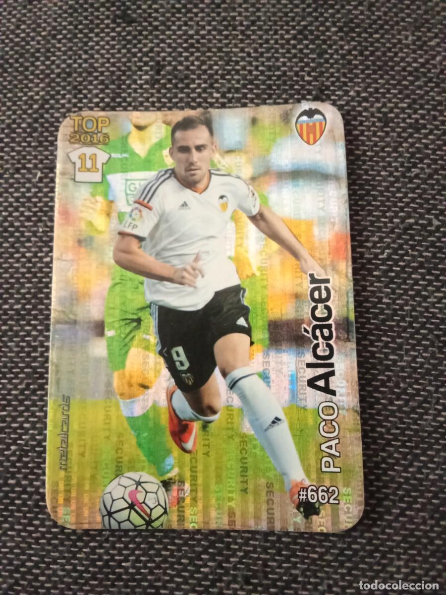 Cromos de f&uacute;tbol: 662 Alcacer valencia 11 top 2016 tetris las fichas de la liga 2016