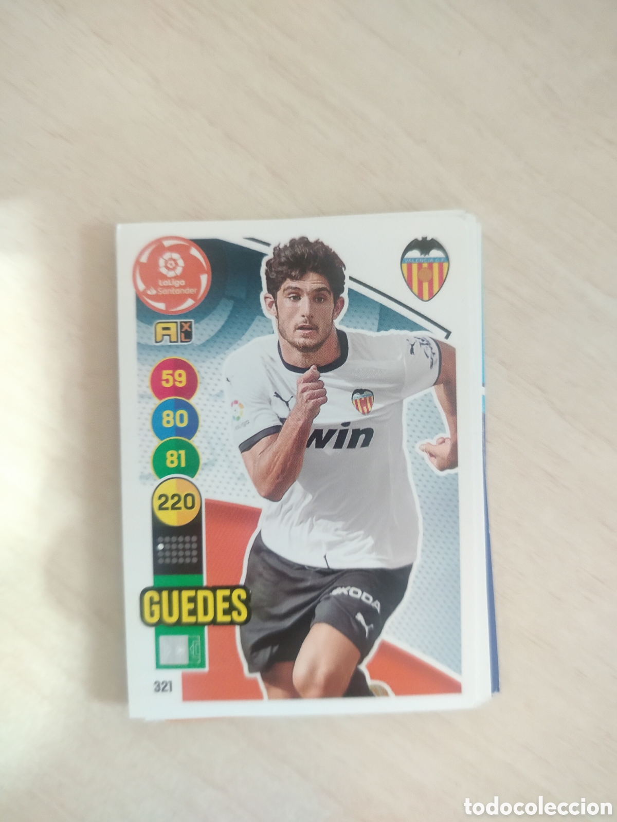 Cromos de f&uacute;tbol: GUEDES 321 ADRENALYN 2020 2021 20 21