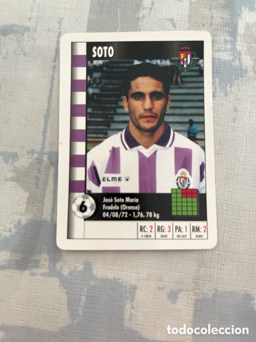 Cromos de f&uacute;tbol: SOTO REAL VALLADOLID SUPER GOL 95 96 MARCA LFP 1995 1996 CARTA TAMA&Ntilde; FOURNIER PERFECTO ESTADO