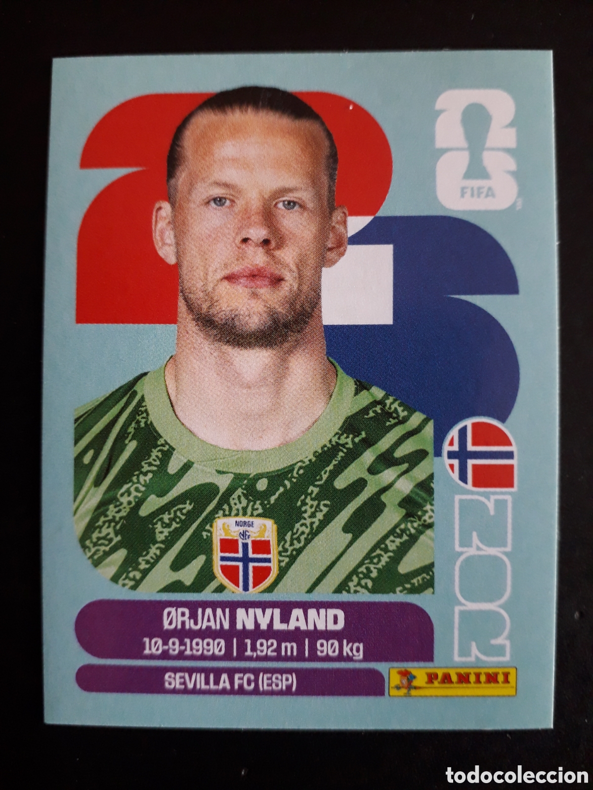 Cromos de f&uacute;tbol: NYLAND NORUEGA NOR 2 MUNDIAL F&Uacute;TBOL 2026 FIFA WORLD CUP PANINI SIN PEGAR PEDIDO M&Iacute;NIMO 3&euro;