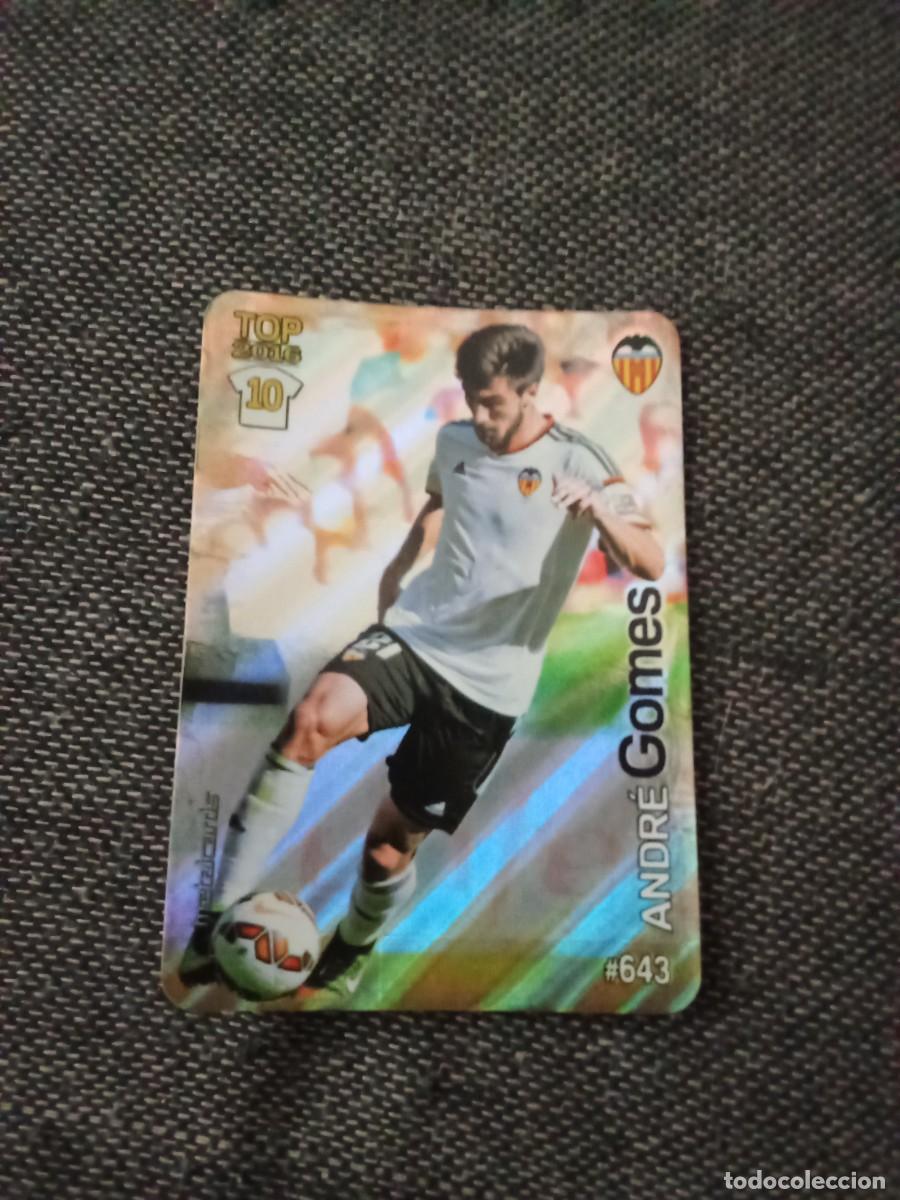 Cromos de f&uacute;tbol: 643 Gomes valencia top2016 10 rayas diagonales las fichas de la liga 2016