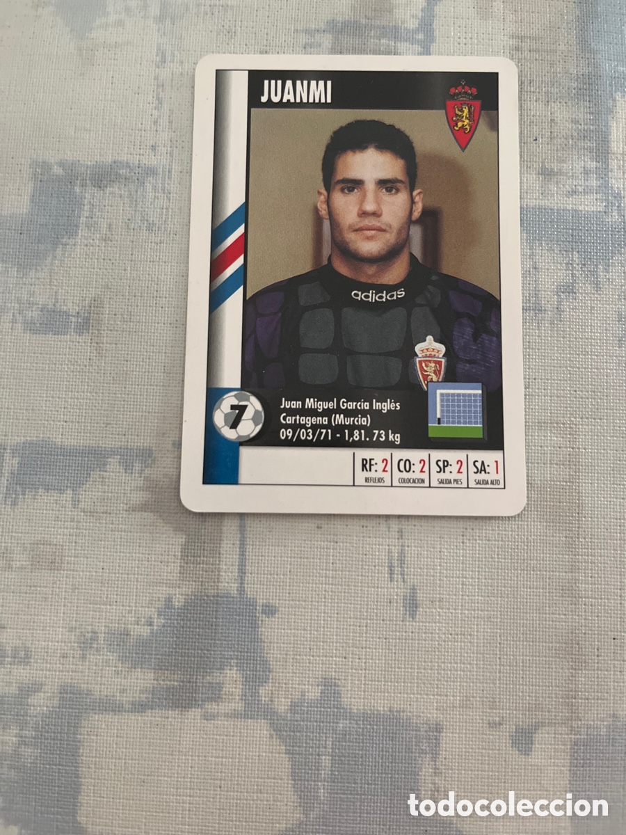 Cromos de f&uacute;tbol: JUANMI REAL ZARAGOZA SUPER GOL 95 96 MARCA LFP 1995 1996 CARTA TAMA&Ntilde; FOURNIER PERFECTO ESTADO