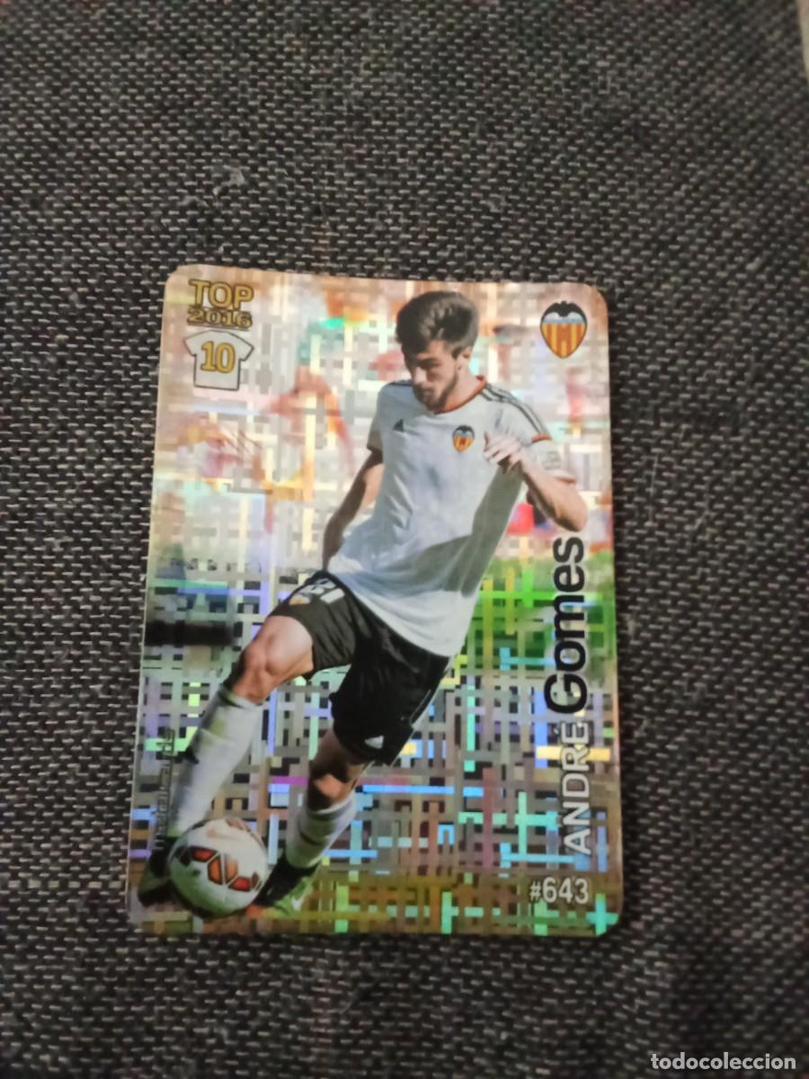 Cromos de f&uacute;tbol: 643 Gomes valencia top2016 10 tetris las fichas de la liga 2016