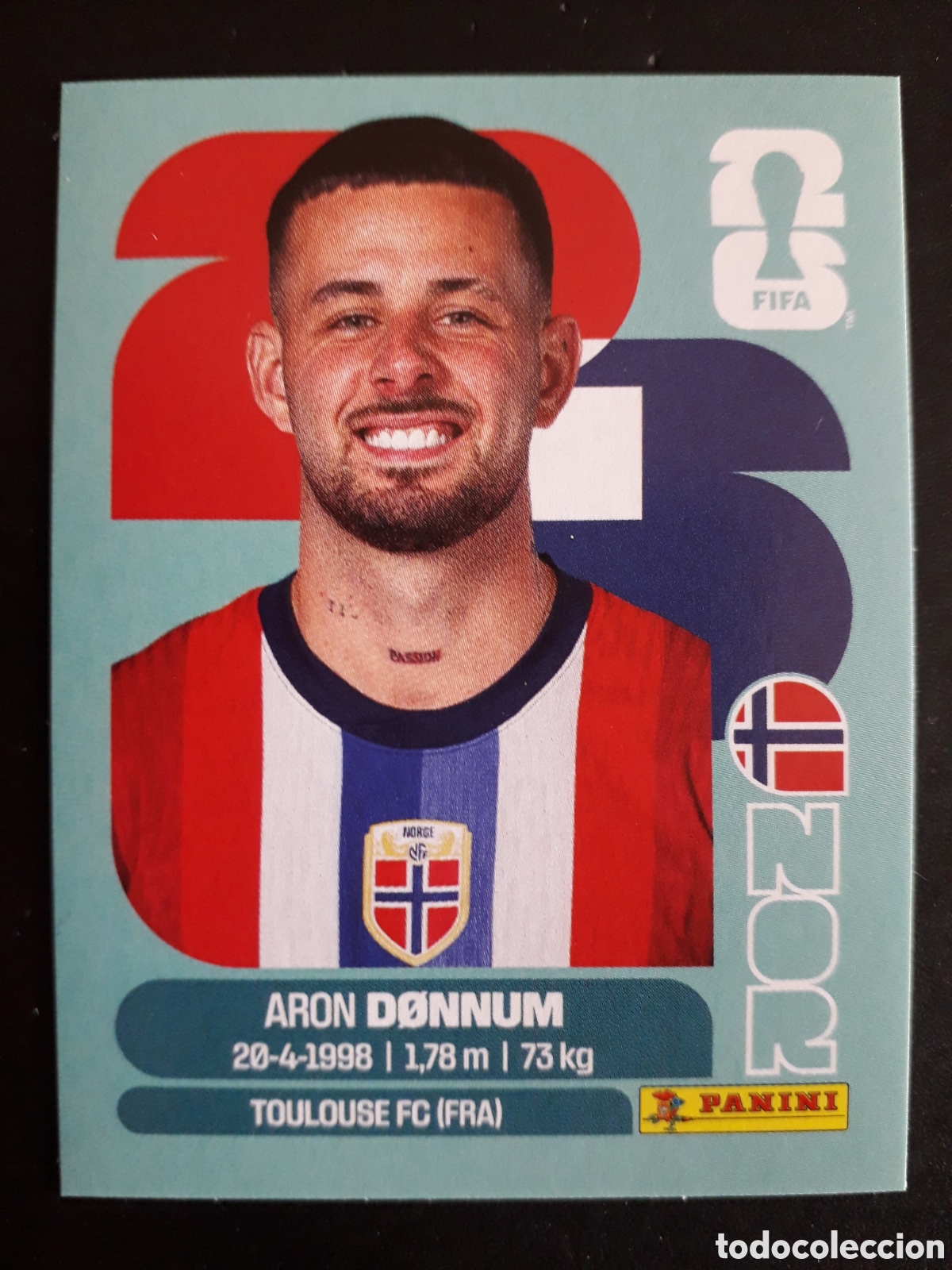 Cromos de f&uacute;tbol: D&Oslash;NNUM NORUEGA NOR 17 MUNDIAL F&Uacute;TBOL 2026 FIFA WORLD CUP PANINI SIN PEGAR PEDIDO M&Iacute;NIMO 3&euro;