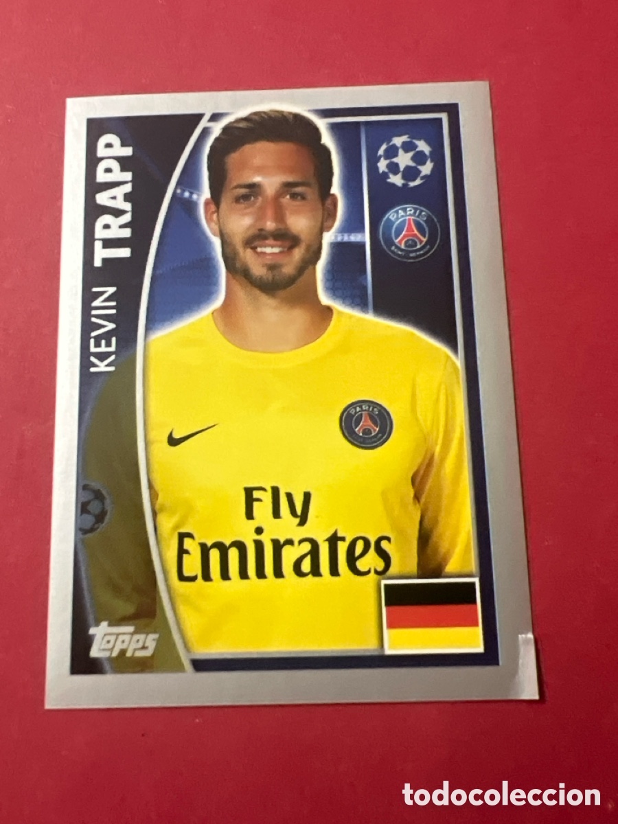 Football Stickers: C805. 18 TRAPP (PARIS SAINT-GERMAIN) UEFA CHAMPIONS LEAGUE 2015/2016 TOPPS