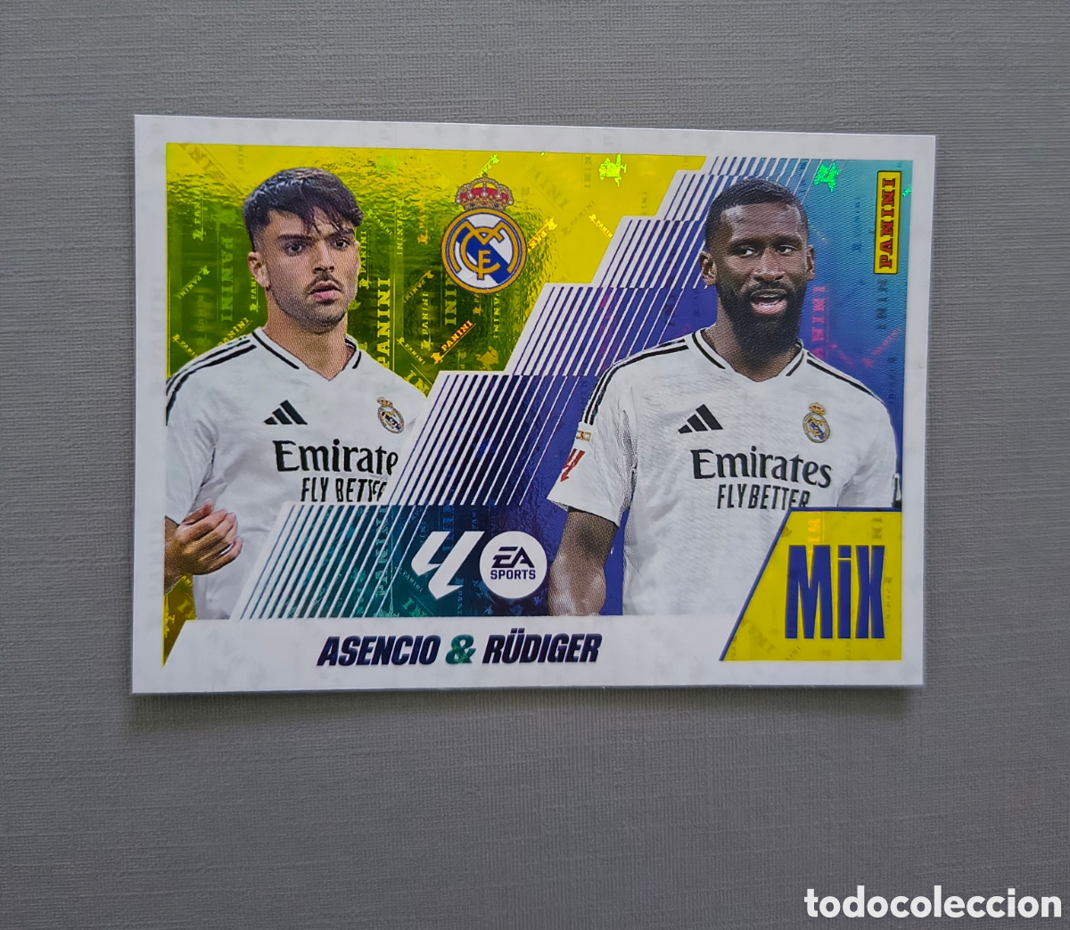 Cromos de Futebol: LALIGA ESTE 2025 2026 EA SPORTS 25 26 ALBUM PANINI MIX N 3 REAL MADRID ASENCIO / R&Uuml;DIGER