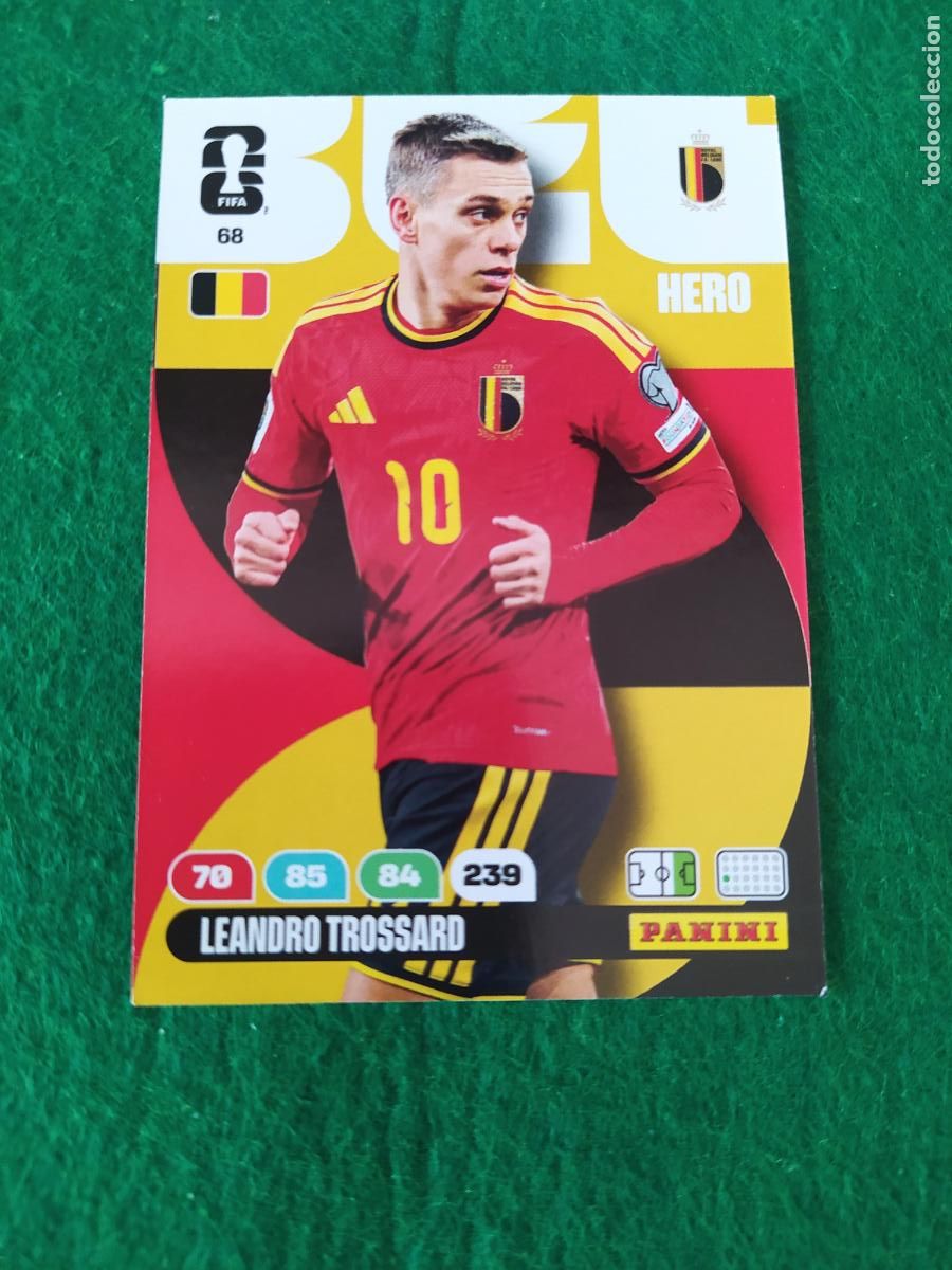Cromos de F&uacute;tbol: ADRENALYN MUNDIAL 2026 HERO TROSSARD N&ordm; 68 BELGICA