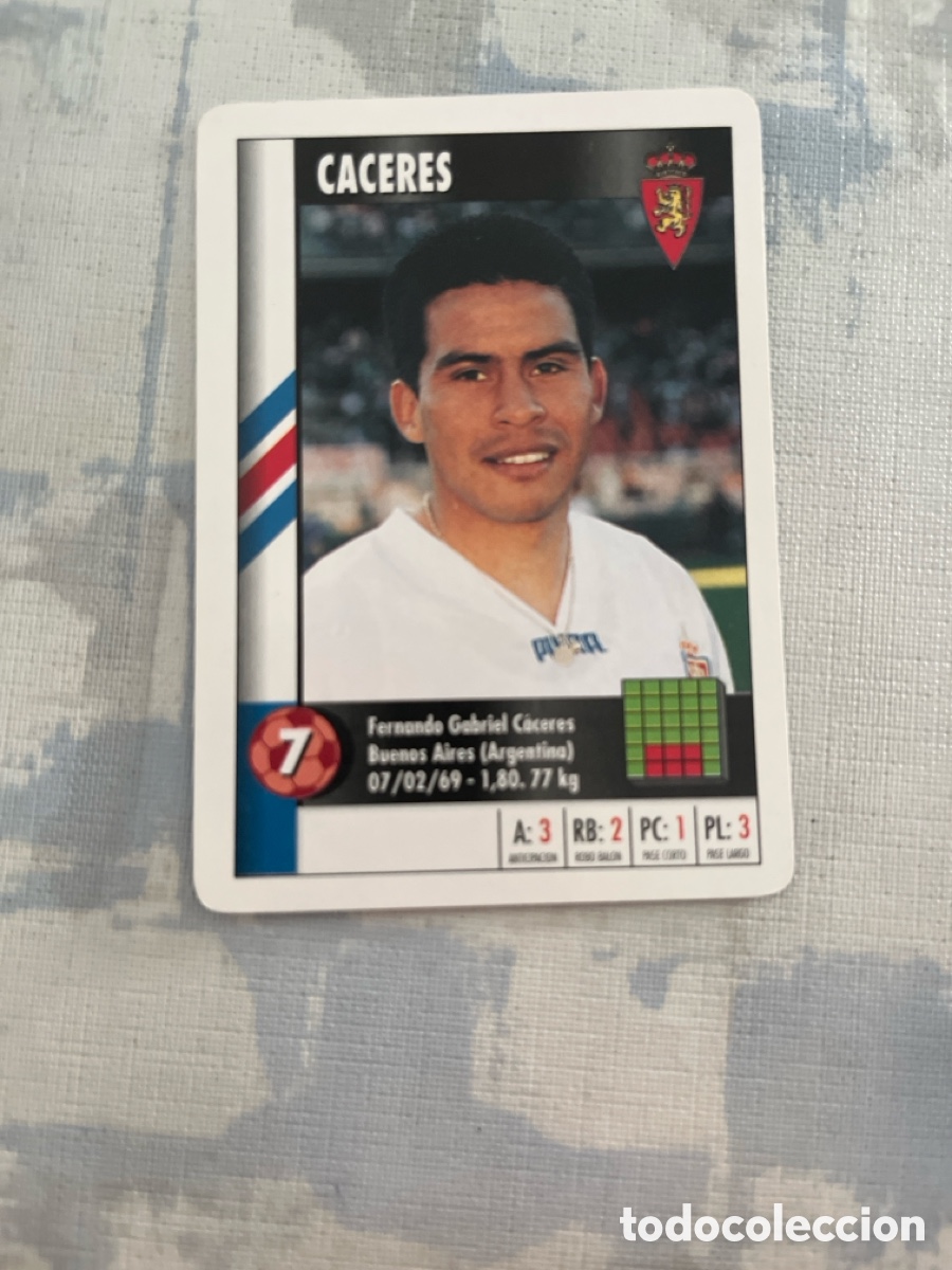 Cartes &agrave; collectionner de Football: CACERES REAL ZARAGOZA SUPER GOL 95 96 MARCA LFP 1995 1996 CARTA TAMA&Ntilde; FOURNIER PERFECTO ESTADO