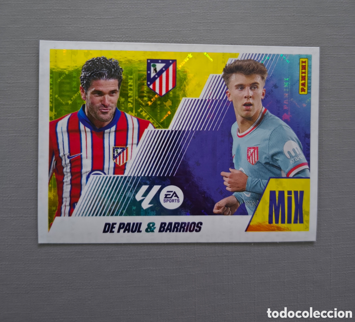 Cartes &agrave; collectionner de Football: LALIGA ESTE 2025 2026 EA SPORTS 25 26 ALBUM PANINI MIX N 5 ATL&Eacute;TICO MADRID DE PAUL / BARRIOS