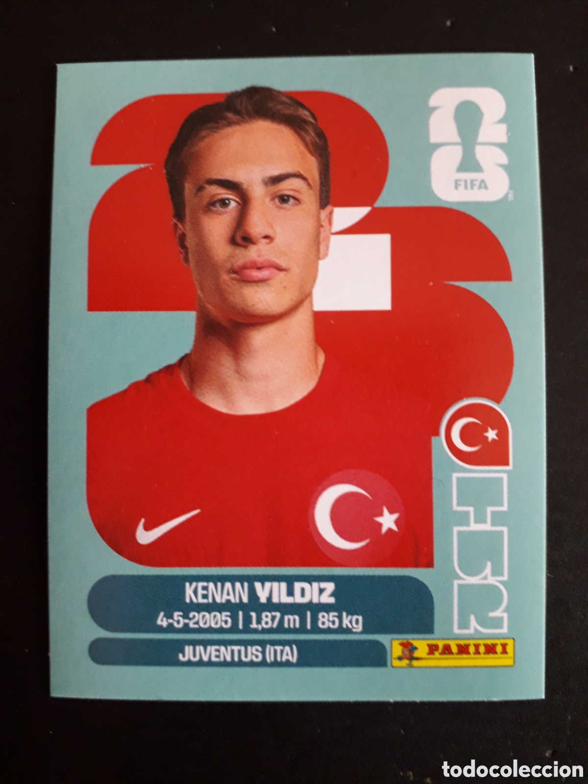Fu&szlig;ball-Sticker: VILDIZ TURQU&Iacute;A TUR 20 MUNDIAL F&Uacute;TBOL 2026 FIFA WORLD CUP PANINI SIN PEGAR PEDIDO M&Iacute;NIMO 3&euro;.
