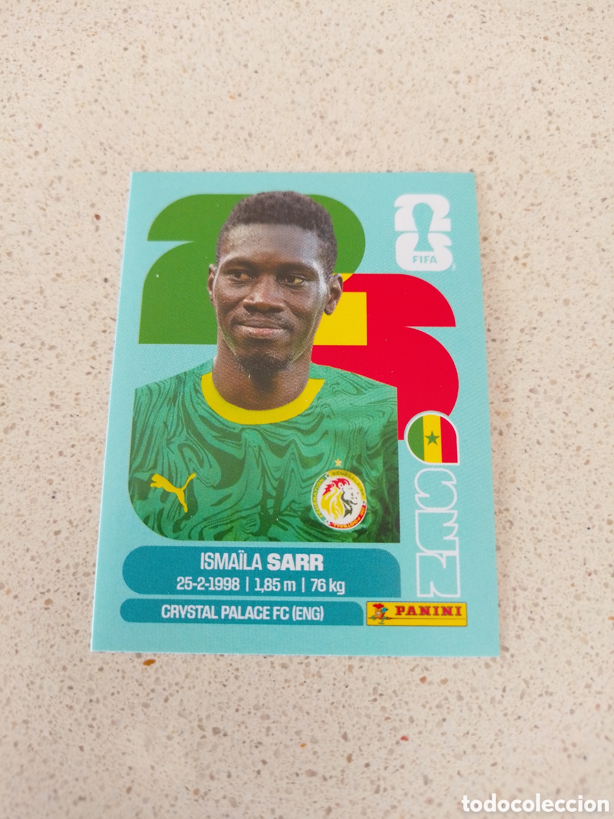 Fu&szlig;ball-Sticker: CROMO NUMERO 16 SARR SENEGAL. MUNDIAL 2026. PANINI