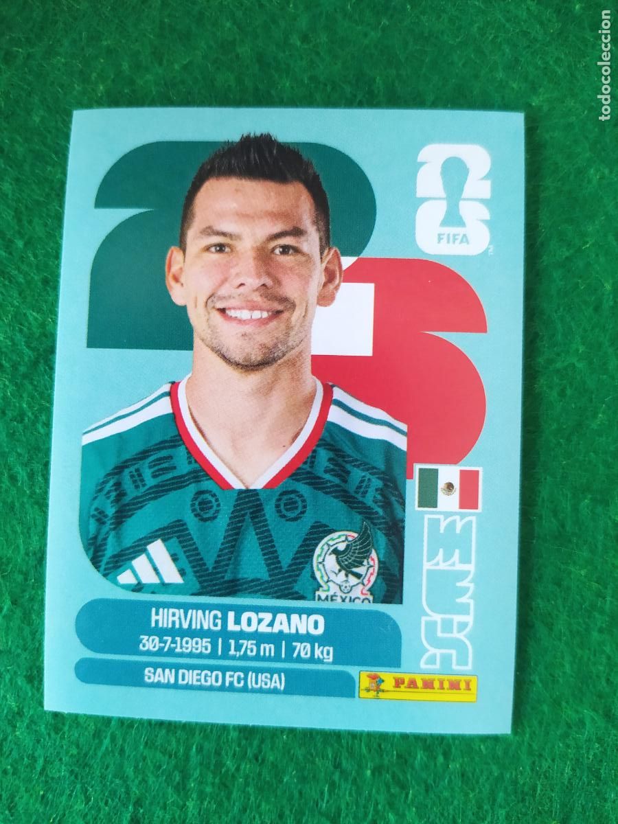 Fu&szlig;ball-Sticker: OFFICIAL STICKER COLLECTION WORLD CUP MUNDIAL 2026 - MEXICO N&ordm; 15 LOZANO