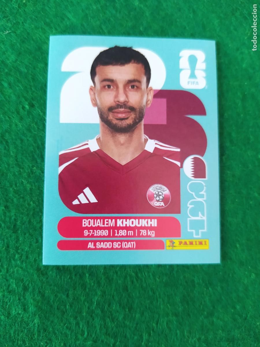 Figurine di Calcio: OFFICIAL STICKER COLLECTION WORLD CUP MUNDIAL 2026 - CATAR N&ordm; 6 KHOUKHI