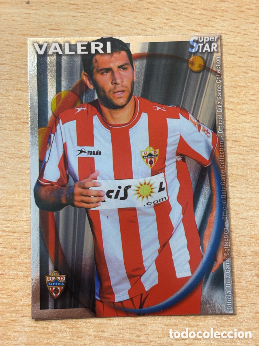 Figurine di Calcio: # 351 Valeri UD Almer&iacute;a Superstar Mundicromo 2011 brillo liso