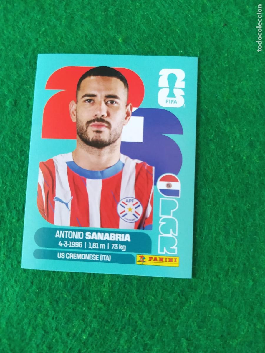 Figurine di Calcio: OFFICIAL STICKER COLLECTION WORLD CUP MUNDIAL 2026 - PARAGUAY N&ordm; 20 SANABRIA
