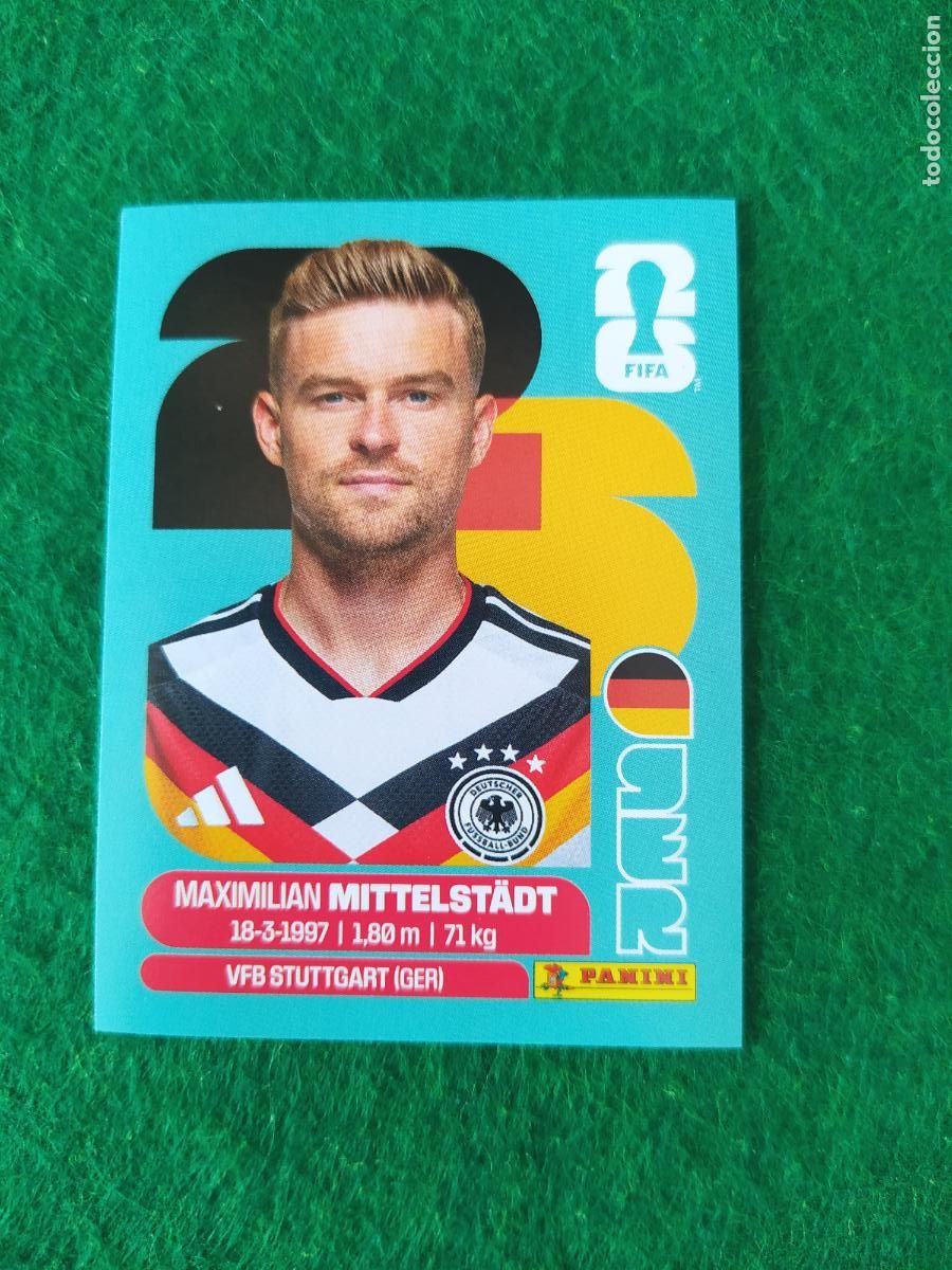 Figurine di Calcio: OFFICIAL STICKER COLLECTION WORLD CUP MUNDIAL 2026 - ALEMANIA N&ordm; 9 MITTELSTADT