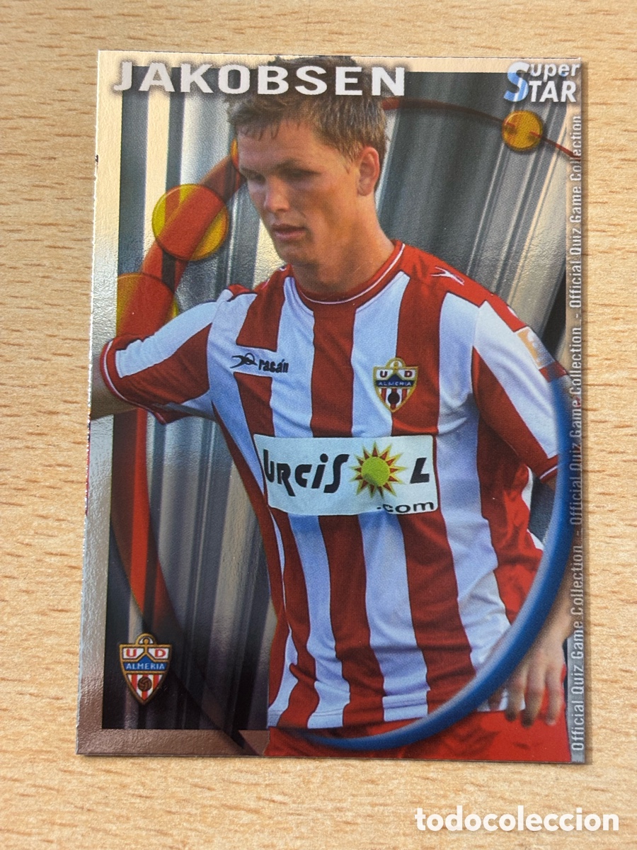 Figurine di Calcio: # 348 Jakobsen UD Almer&iacute;a Superstar Mundicromo 2011 brillo liso
