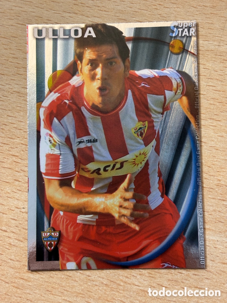 Figurine di Calcio: # 347 Ulloa UD Almer&iacute;a Superstar Mundicromo 2011 brillo liso