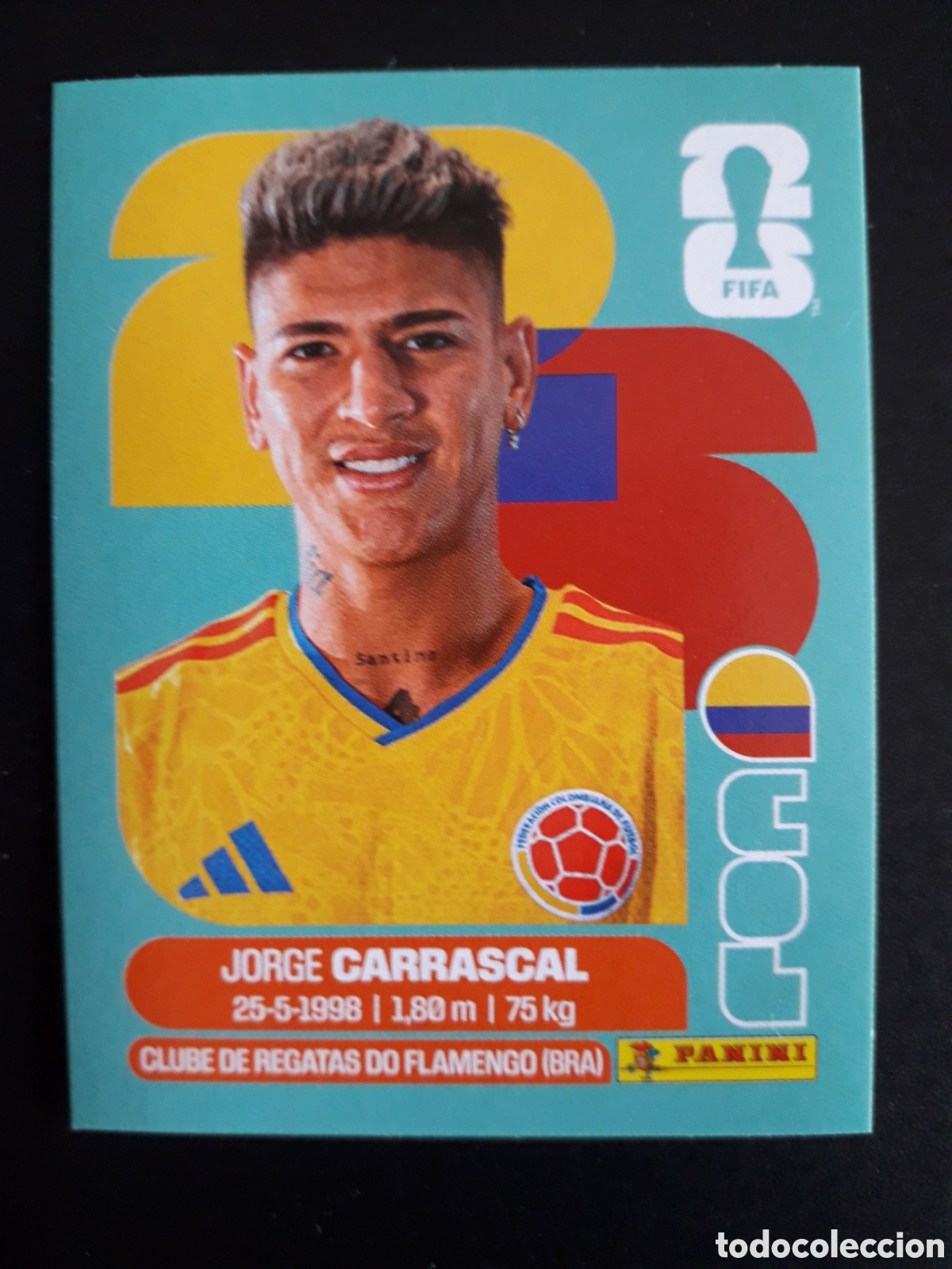 Figurine di Calcio: CARRASCAL COLOMBIA COL 16 MUNDIAL F&Uacute;TBOL 2026 FIFA WORLD CUP PANINI SIN PEGAR PEDIDO M&Iacute;NIMO 3&euro;