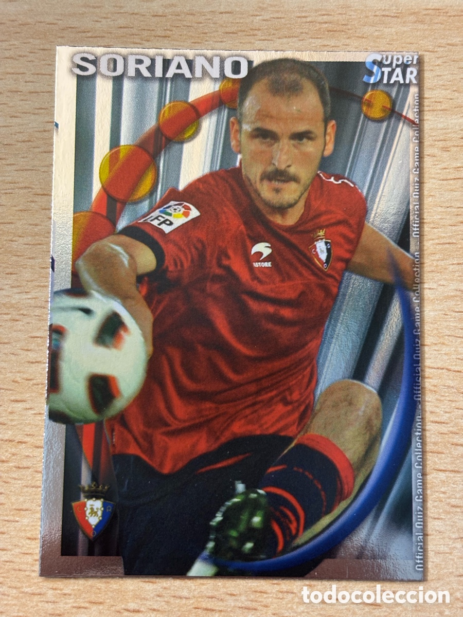 Cromos de f&uacute;tbol: # 323 Soriano CA Osasuna Superstar Mundicromo 2011 brillo liso