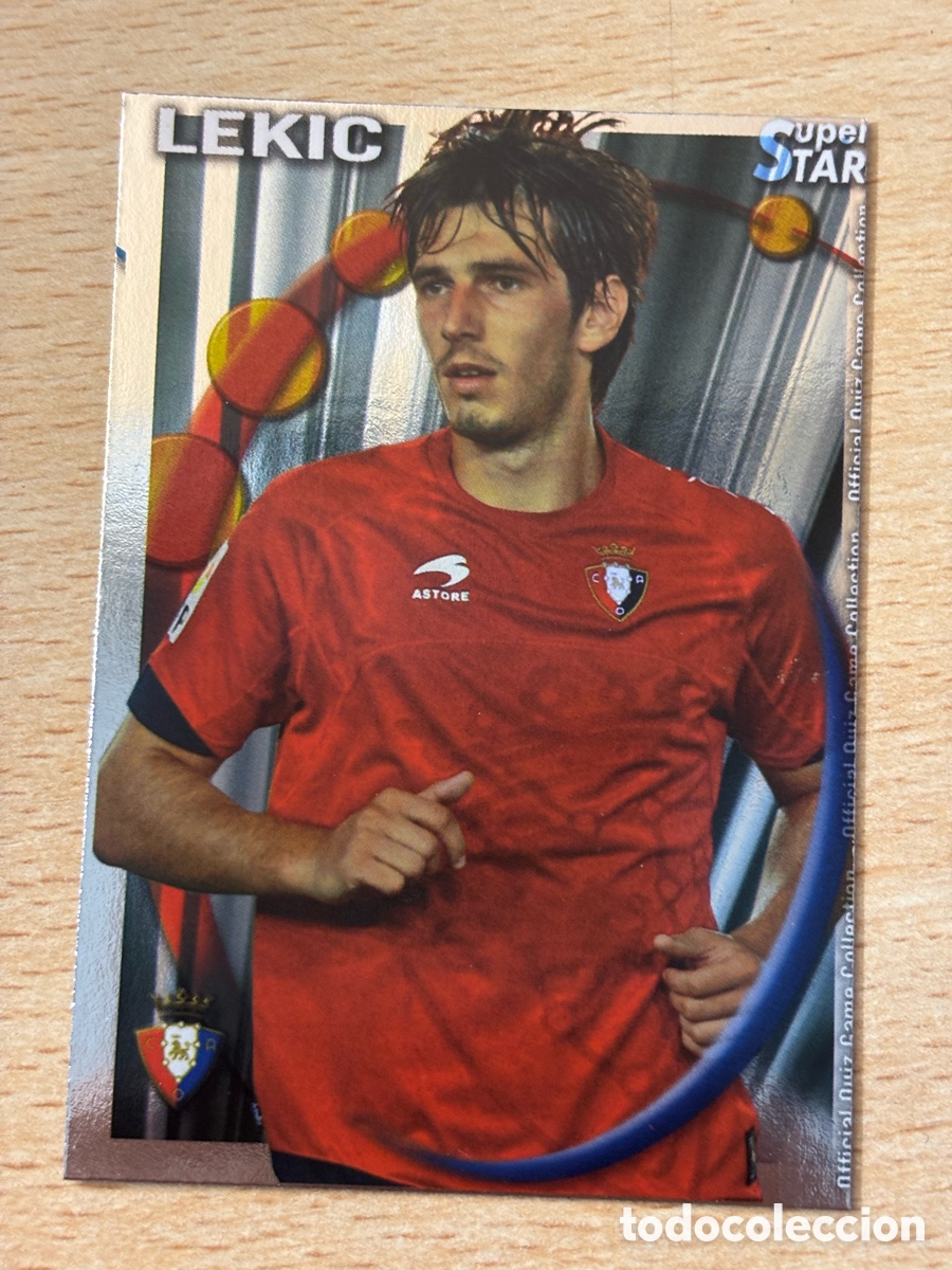 Fu&szlig;ball-Sticker: # 322 Lekic CA Osasuna Superstar Mundicromo 2011 brillo liso
