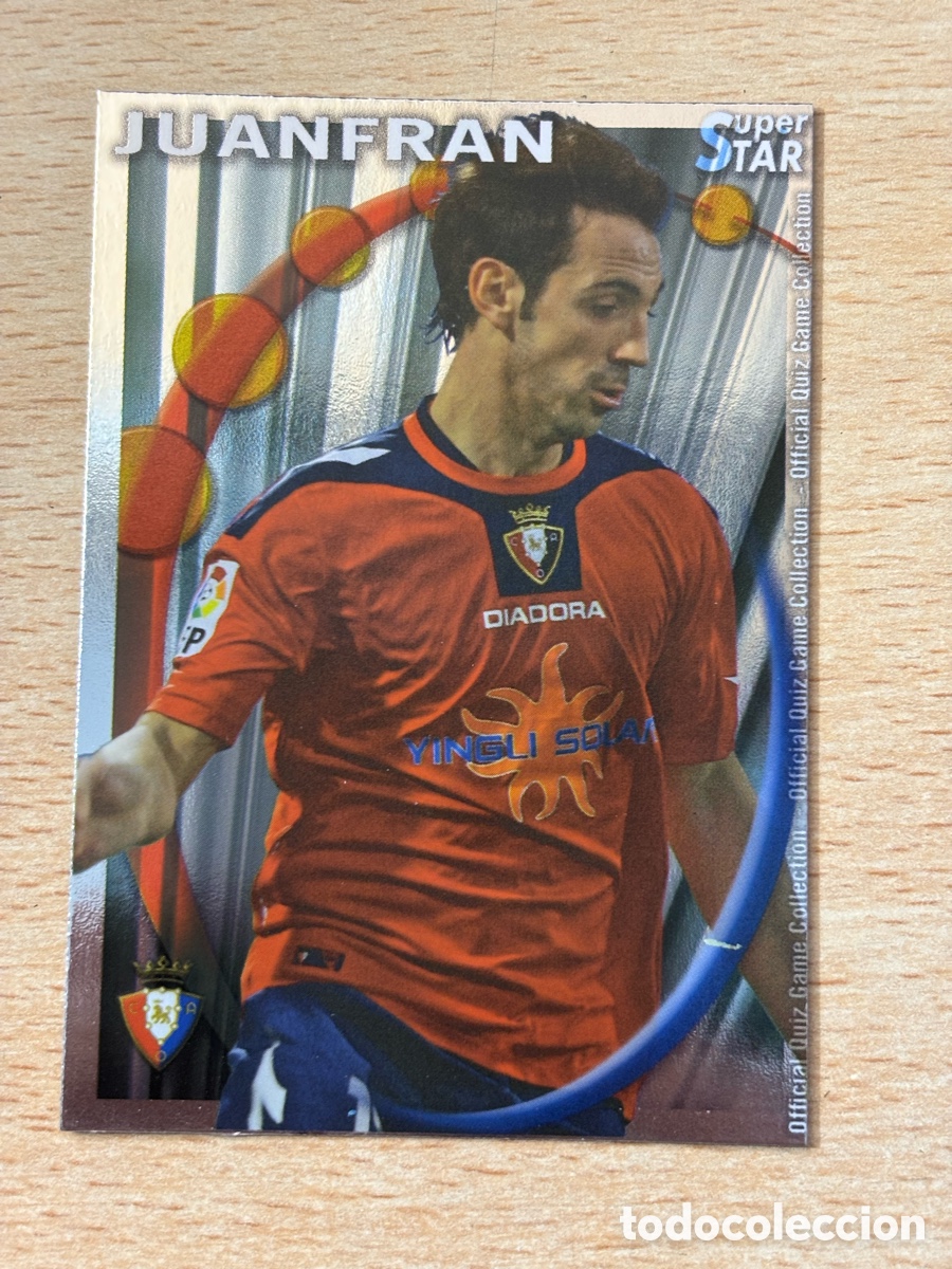 Fu&szlig;ball-Sticker: # 320 Juanfran CA Osasuna Superstar Mundicromo 2011 brillo liso