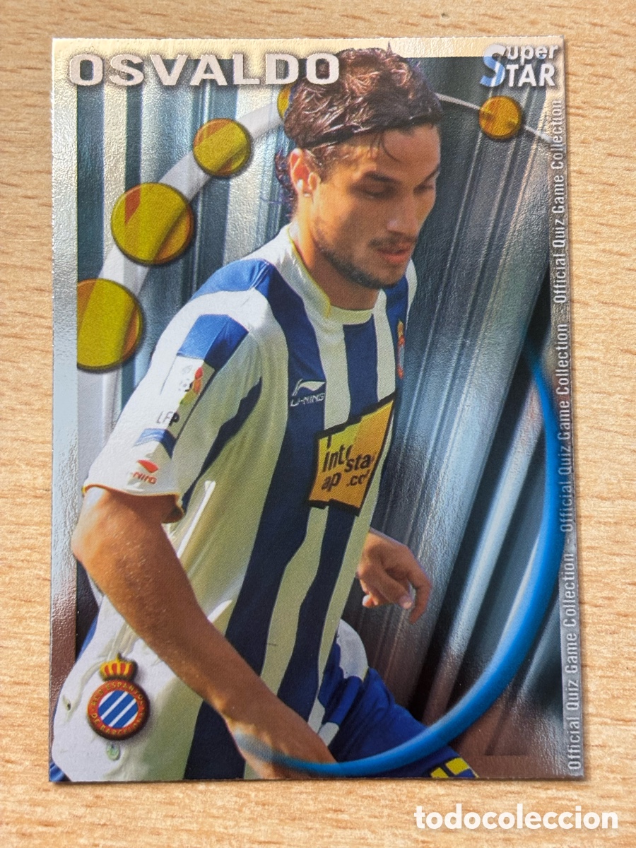Fu&szlig;ball-Sticker: # 297 Osvaldo RCD Espa&ntilde;ol Superstar Mundicromo 2011 brillo liso