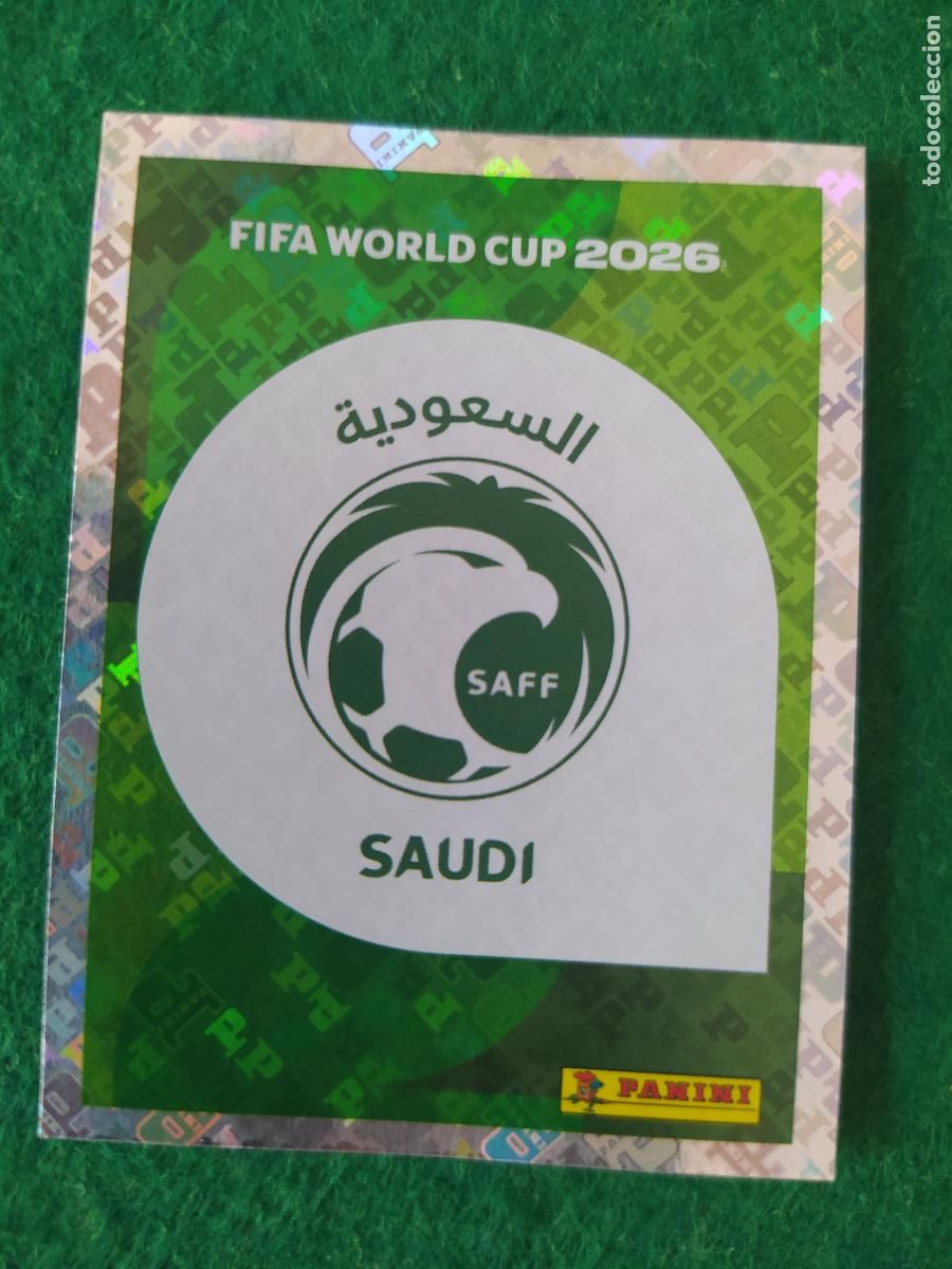 Fu&szlig;ball-Sticker: OFFICIAL STICKER COLLECTION WORLD CUP MUNDIAL 2026 - ARABIA SAUDI N&ordm; 1 ESCUDO