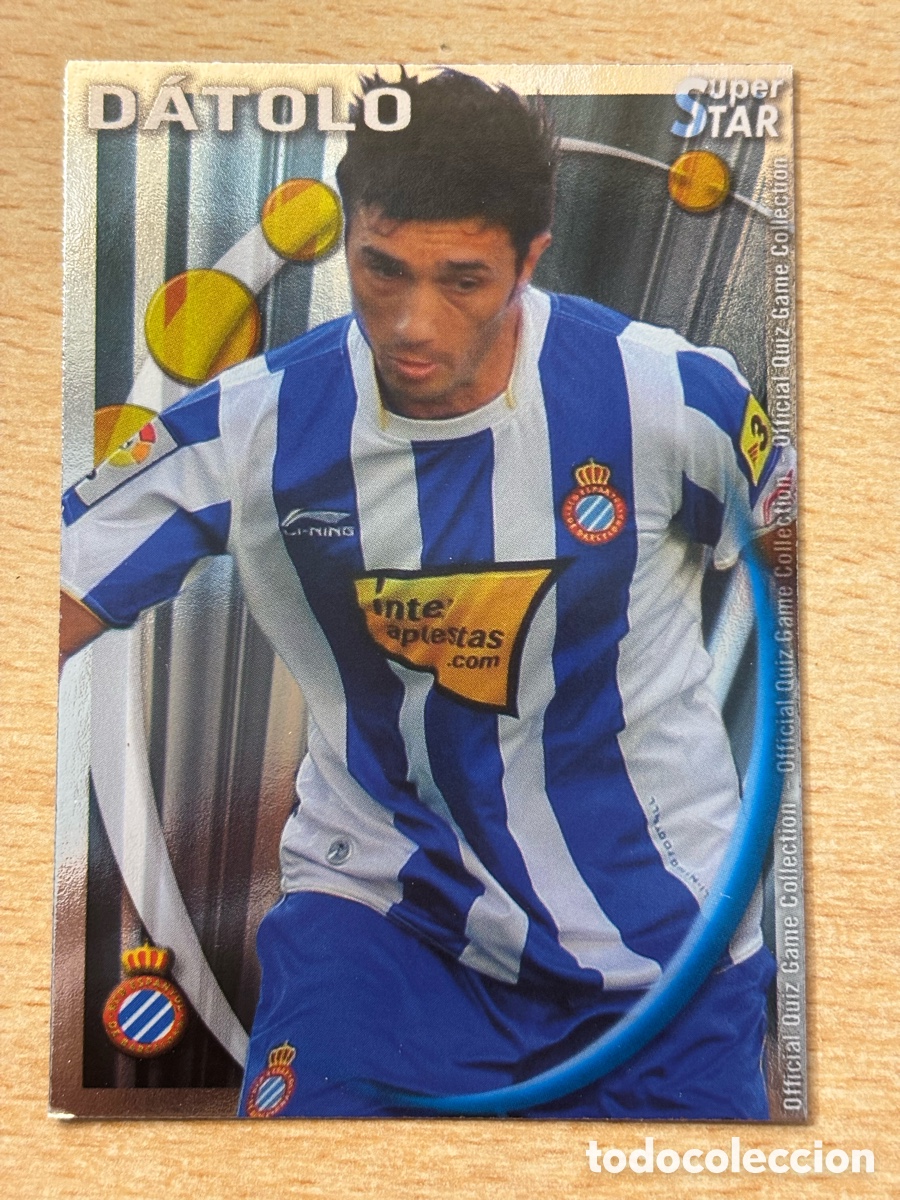 Fu&szlig;ball-Sticker: # 296 D&aacute;tolo RCD Espa&ntilde;ol Superstar Mundicromo 2011 brillo liso