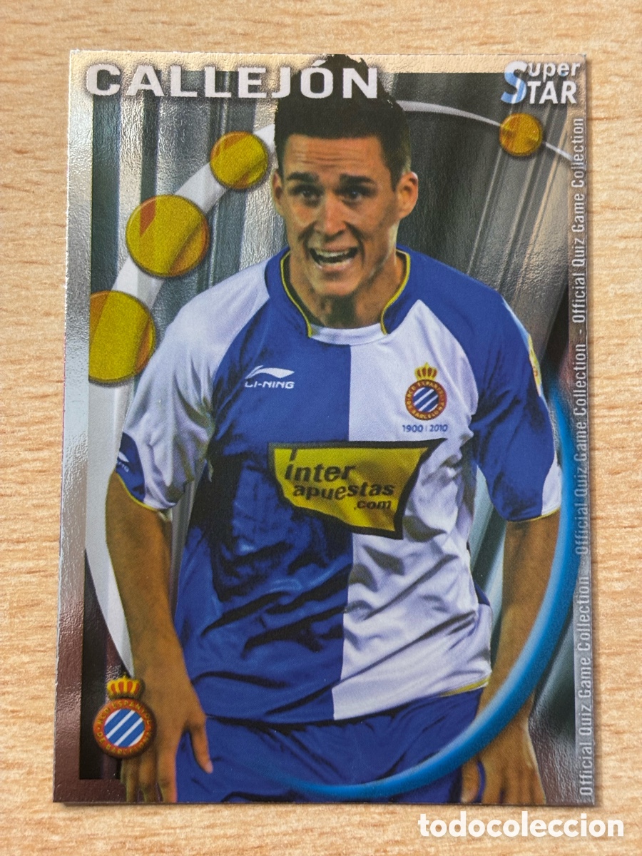 Cromos de F&uacute;tbol: # 295 Callej&oacute;n RCD Espa&ntilde;ol Superstar Mundicromo 2011 brillo liso