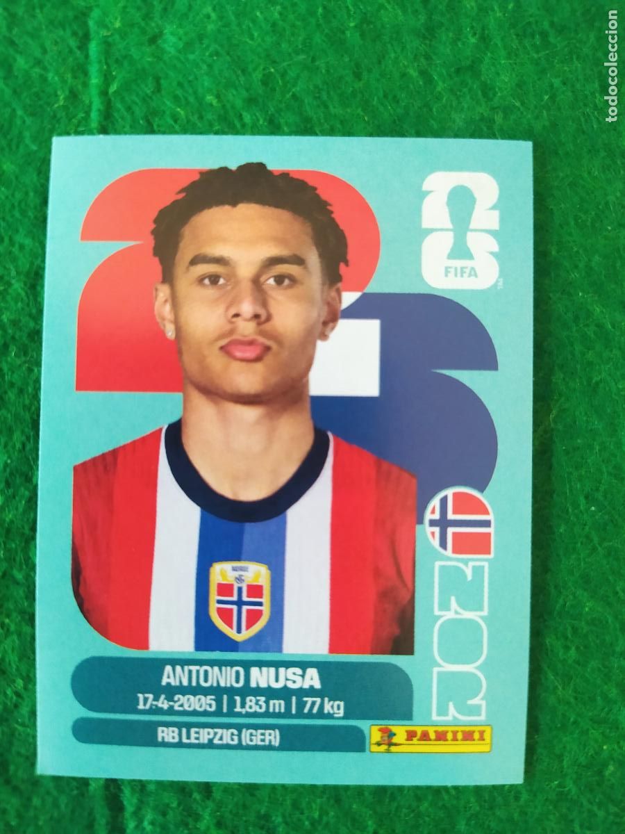 Cromos de F&uacute;tbol: OFFICIAL STICKER COLLECTION WORLD CUP MUNDIAL 2026 - NORUEGA N&ordm; 19 NUSA