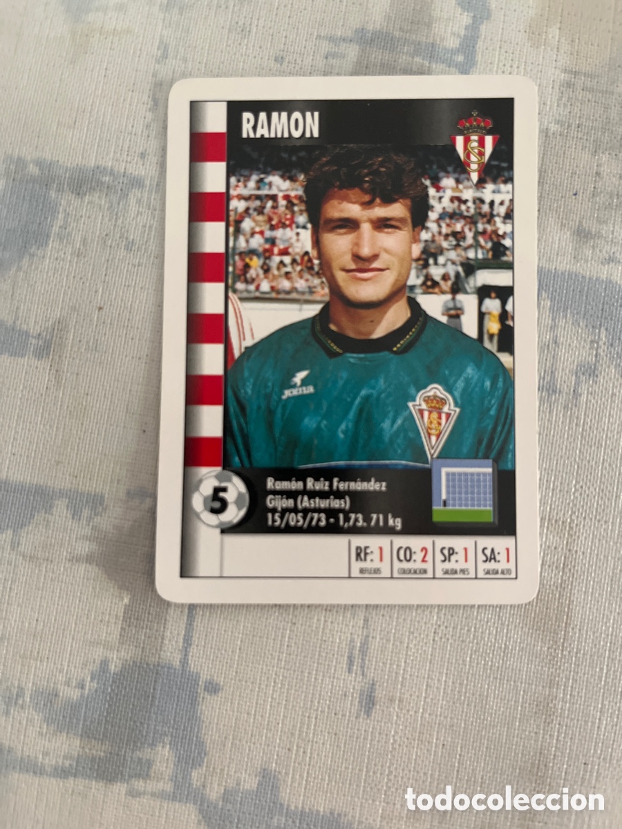 Cromos de Futebol: RAMON SPORTING DE GIJON SUPER GOL 95 96 MARCA LFP 1995 1996 CARTA TAMA&Ntilde;O FOURNIER PERFECTO ESTADO