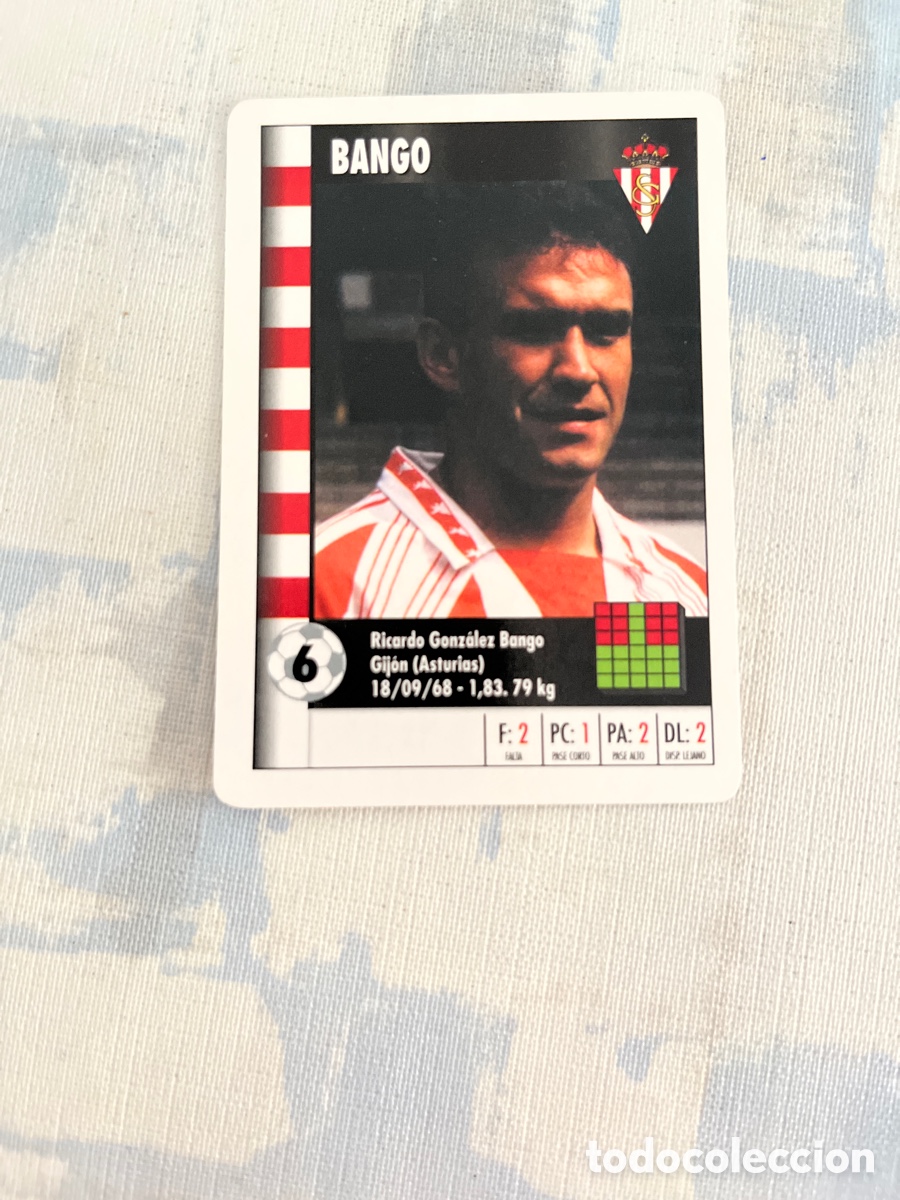Cromos de F&uacute;tbol: BANGO SPORTING DE GIJON SUPER GOL 95 96 MARCA LFP 1995 1996 CARTA FOURNIER PERFECTO ESTADO