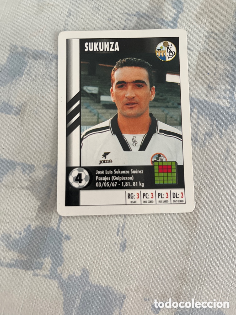 Cromos de Futebol: SUKUNZA SALAMANCA SUPER GOL 95 96 MARCA LFP 1995 1996 CARTA FOURNIER PERFECTO ESTADO