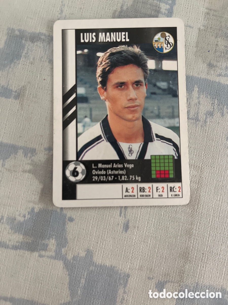 Cromos de Futebol: LUIS MANUEL SALAMANCA SUPER GOL 95 96 MARCA LFP 1995 1996 CARTA FOURNIER PERFECTO ESTADO