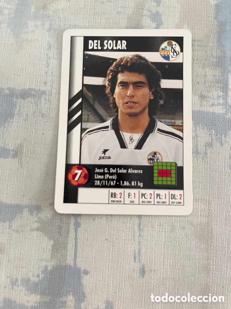 Cromos de Futebol: DEL SOLAR SALAMANCA SUPER GOL 95 96 MARCA LFP 1995 1996 CARTA FOURNIER PERFECTO ESTADO