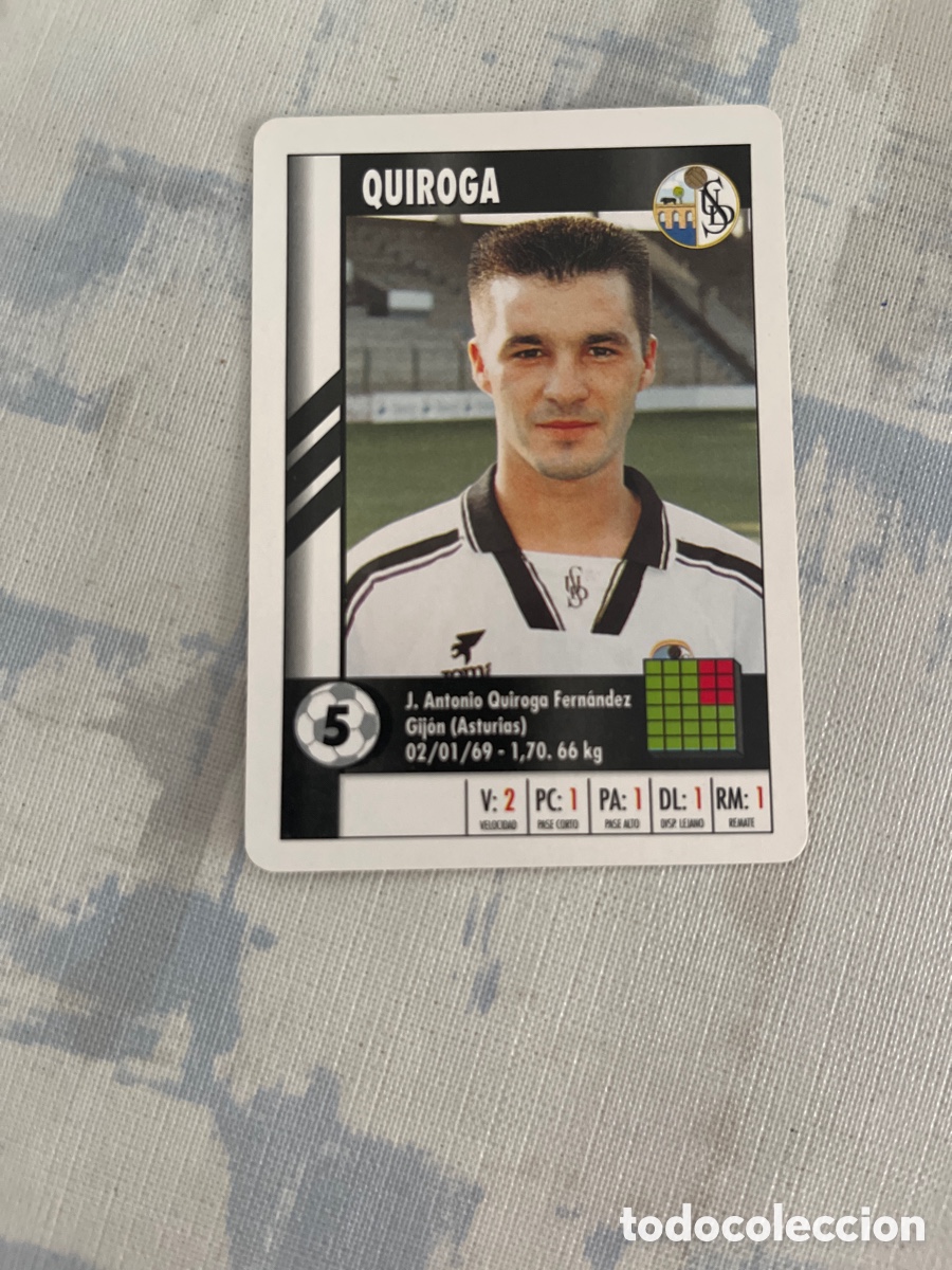 Cartes &agrave; collectionner de Football: QUIROGA SALAMANCA SUPER GOL 95 96 MARCA LFP 1995 1996 CARTA FOURNIER PERFECTO ESTADO